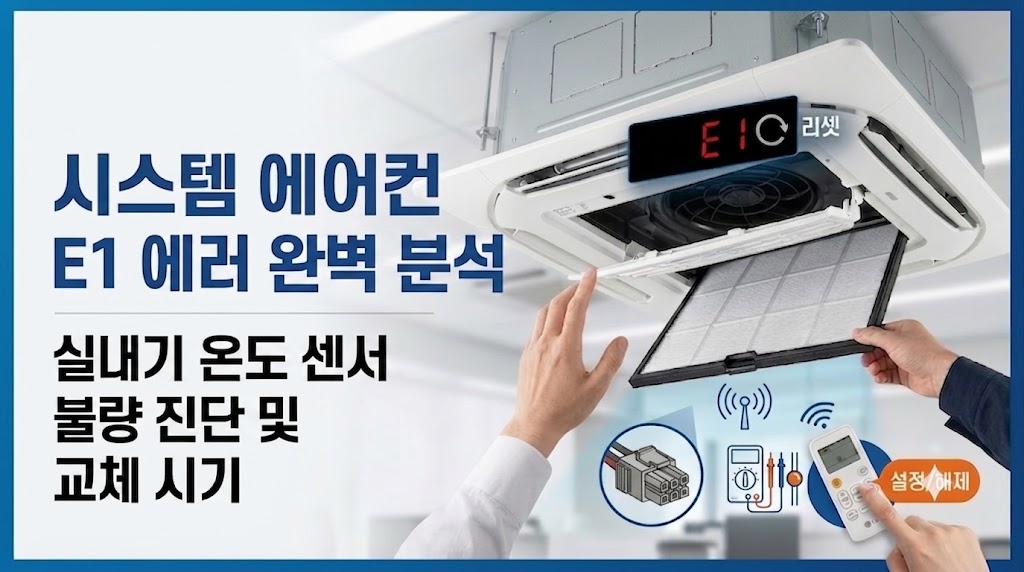 시스템 에어컨 E1 에러 썸네일