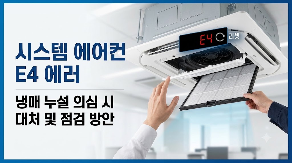 시스템 에어컨 E4 에러 썸네일