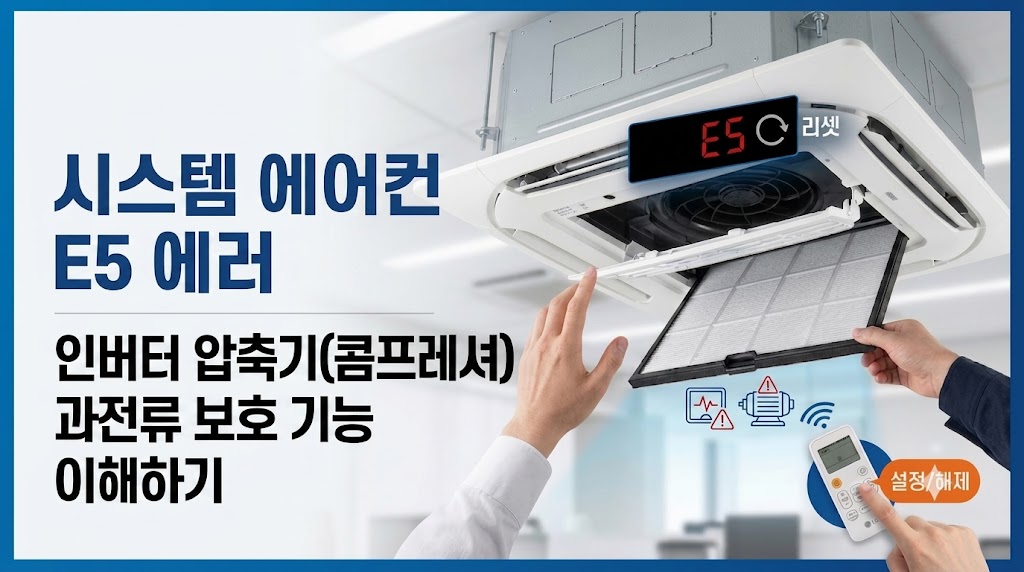 시스템 에어컨 E5 에러 썸네일